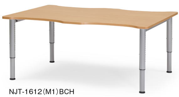 アイコ NJTテーブル 会議用テーブル 塗装脚タイプ W1600×D1200